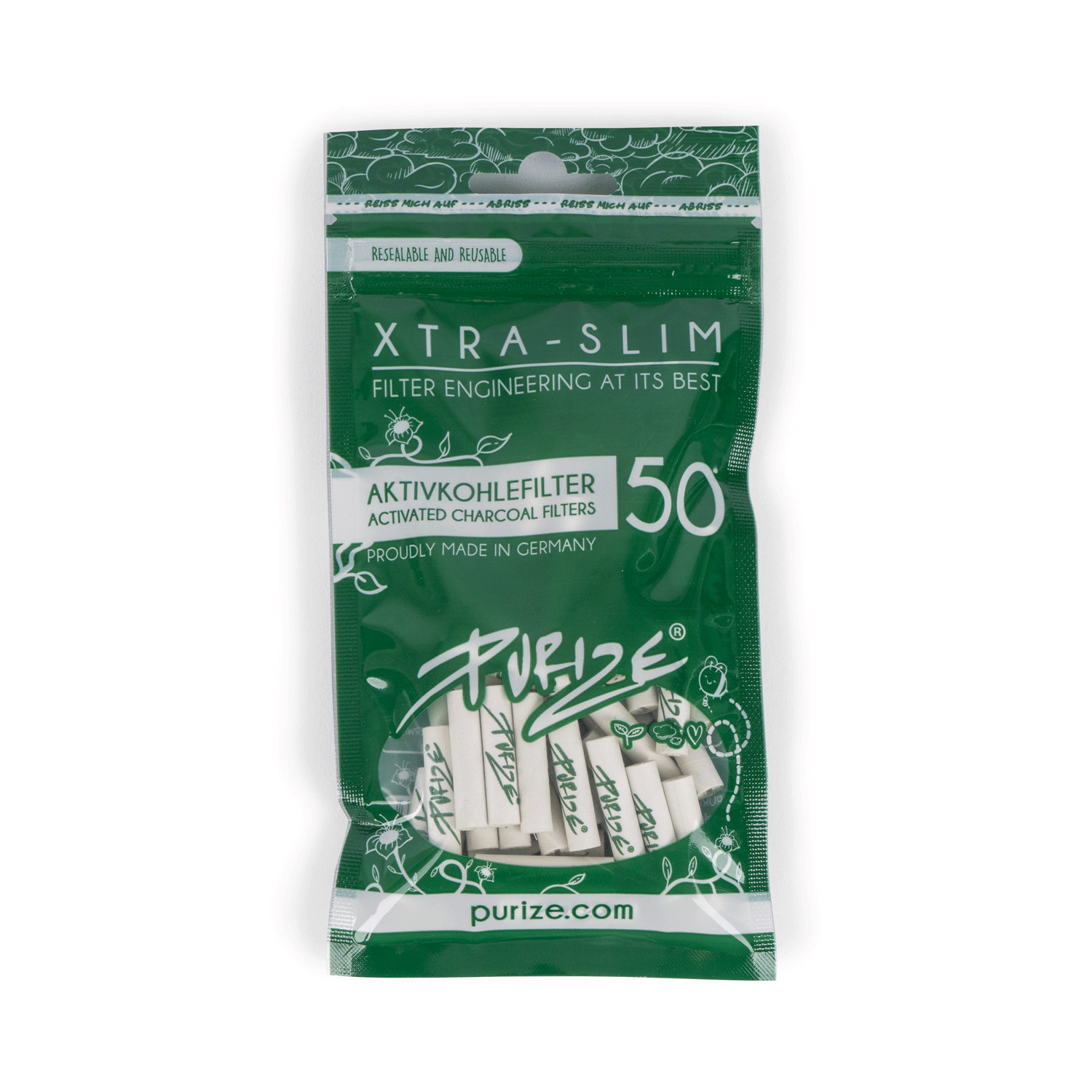 50 PURIZE® Beutel | XTRA Slim Size
