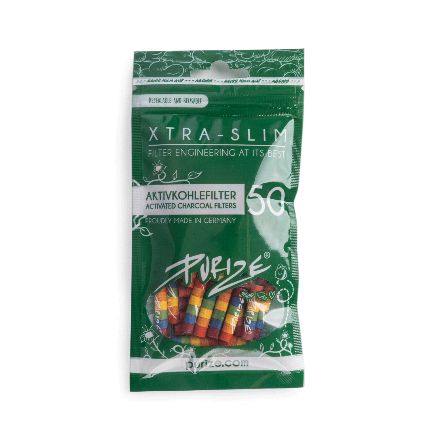 50 PURIZE® Beutel | XTRA Slim Size
